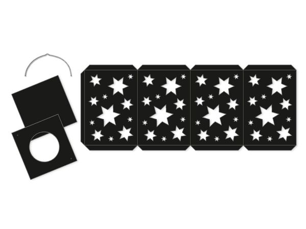 magischer-trick, kartenspiel, sternmuster, schwarze-karten, manipulationskarte