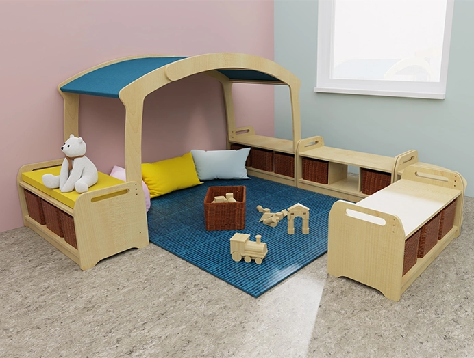 Darstellung eines Rollenspielraumes in der Kita