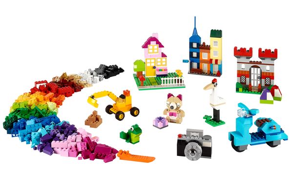 Bausteine, Klemmbausteine, Kreativset, Mikrolandschaft, Spielzeugauto