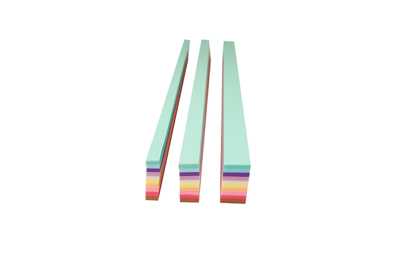 FOLIA Flechtstreifen Pastell 130 g/m², 1,5 cm x 50 cm, 200 Stück