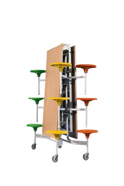 Spaceflex® 2.0 Klapptisch rechteckig, Schichtstoffplatte, 16 Sitze, Höhe 61 cm (5-7 Jahre)