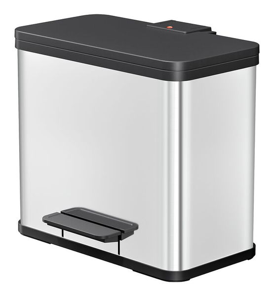 Hailo Tretabfalleimer Öko Trio Plus L, Mülltrenner 3x9l, Edelstahl/Kunststoff Hailo Tretabfalleimer Öko Trio Plus L, Mülltrenner 3x9l, Edelstahl/Kunststoff