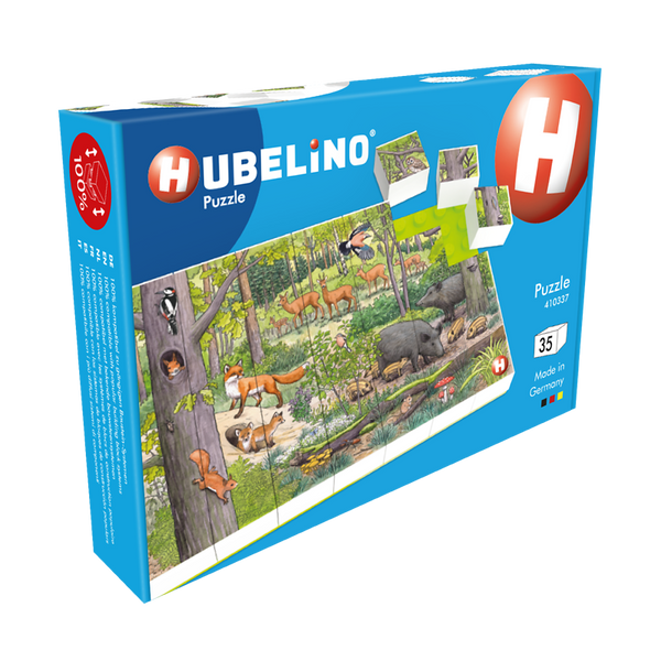 HUBELINO Puzzle Tiere des Waldes (35-teilig), ab 4 Jahre