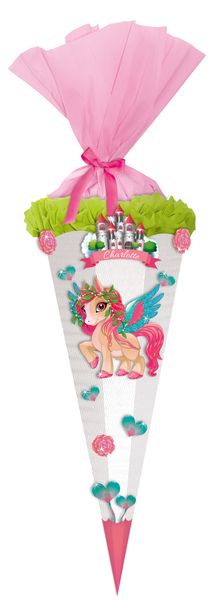 Einhorn, Schultüte, Süßigkeitenbeutel, Pralinenverpackung, Mädchen