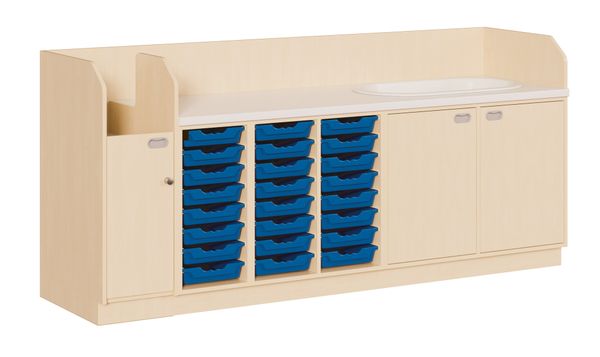 Küche, Unterschrank, Schubladen, Spüle, Arbeitsplatte
