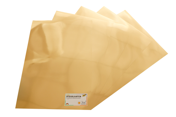 FOLIA Spiegelkarton gold, 50 x 70 cm, 5 Bogen
