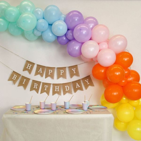 Ballongirlanden-Kit DIY Bunt, 72 tlg.