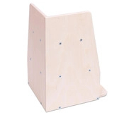 Plywood block, Wooden bookend, Wooden support, Natural wood, Hole pattern