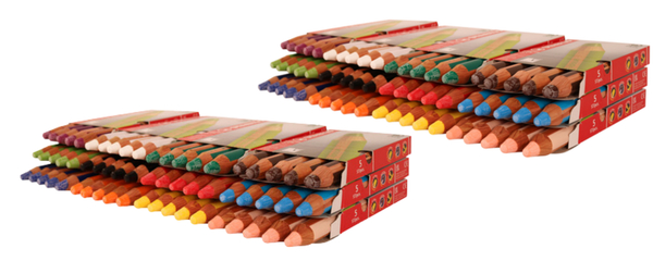 STABILO Woody 3in1 Malstifte, in 12 Farben sortiert, 120 Stück
