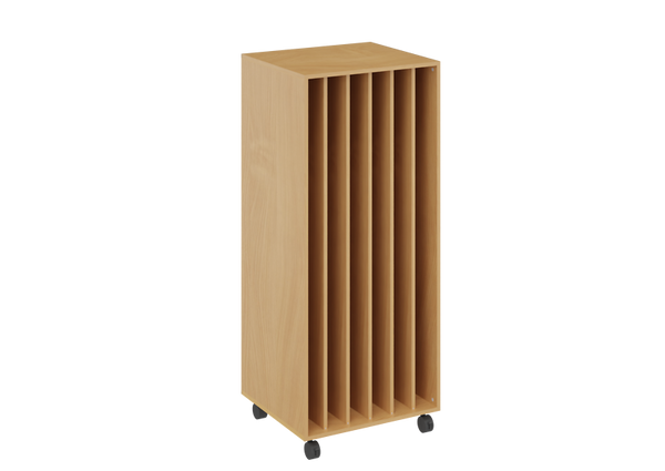 holz, stabiles, rollbarer, schubladentrenner, möbel