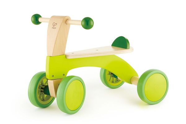 Holzfahrzeug, Kleinkind-Spielzeug, Kinderfahrzeug, Dreirad, Grün