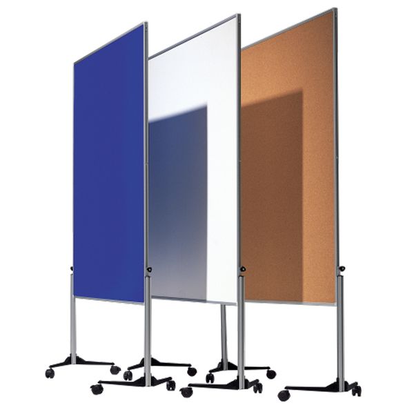 Bildschirmtrennwand, Trennwand, mobile Whiteboard, Korkboard, Stativständer