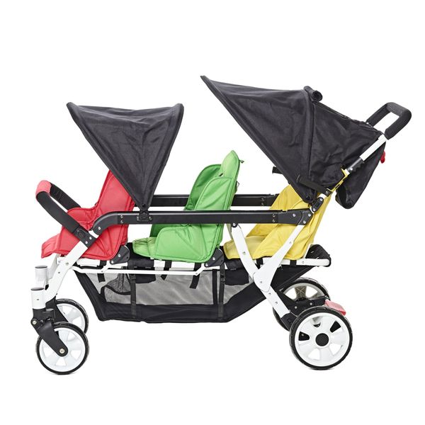 FAMILIDOO Lidoo 3BB+, 3-Sitzer Kinderwagen von Geburt an bis zum Kleinkind (SONDERANGEBOT)