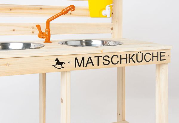 Holzspielküche, Küchenspielset, Kinderküche, Holzspielzeug, Spüle