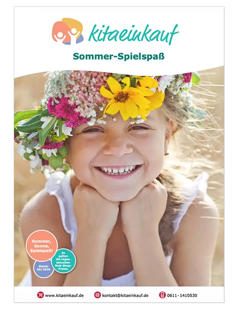 Titelseite des Themenflyers "Sommer-Spielspaß"