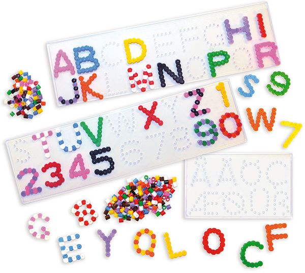 Alphabet, Buchstaben, Perlen, Kinder, Lernset