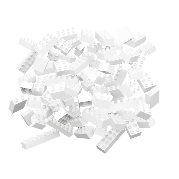 HUBELINO Bausteine weiß, 60 Teile HUBELINO Bausteine weiß, 60 Teile