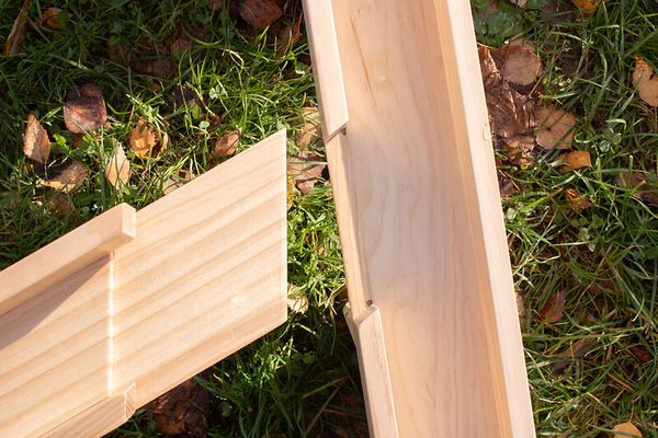 Wasserbahn / Kugelbahn, massives Kiefernholz, 12 Teile, ab 3 Jahre (SONDERANGEBOT)