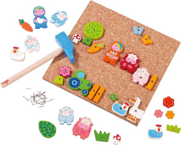 HABA Nagelspiel Muh & Mäh, 107 Teile, ab 3 Jahre HABA Nagelspiel Muh & Mäh, 107 Teile, ab 3 Jahre