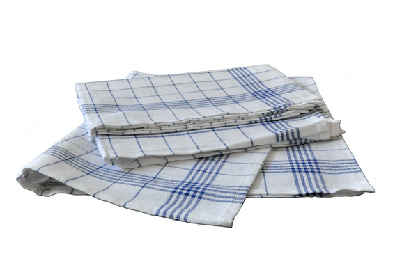 Bumble cloth, Küchentuch, Blaues Karo, Weißer Textil, Geschirrtuch