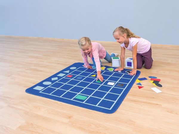 Spielteppich - Formen sortieren, 100 x 100 cm, 100 % Polyamid Spielteppich - Formen sortieren, 100 x 100 cm, 100 % Polyamid