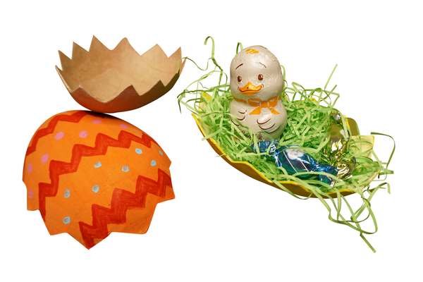 Eierhälften aus Karton, 4er-Set Eierhälften aus Karton, 4er-Set
