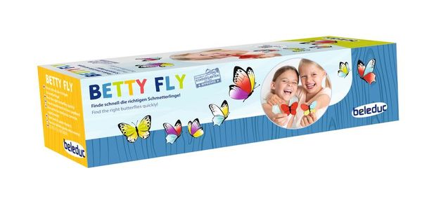 Betty Fly, Würfel- und Reaktionsspiel, 2-4 Personen, ab 4 Jahre Betty Fly, Würfel- und Reaktionsspiel, 2-4 Personen, ab 4 Jahre