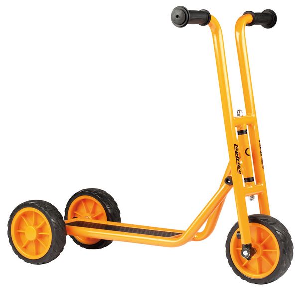 Handwagen, Dolly, Orangener Rahmen, zwei Achsen?, Gummiräder
