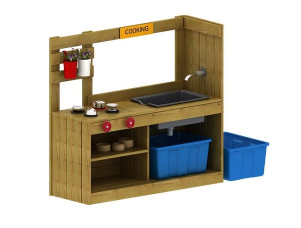Outdoor-Spielküche mit Pumpe (LxBxH: 120 x 45 x 113 cm) Outdoor-Spielküche mit Pumpe (LxBxH: 120 x 45 x 113 cm)