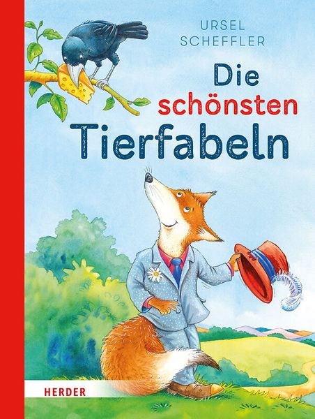 Kinderbuch, Tierfabel, Fuchs, Rabe, Illustration