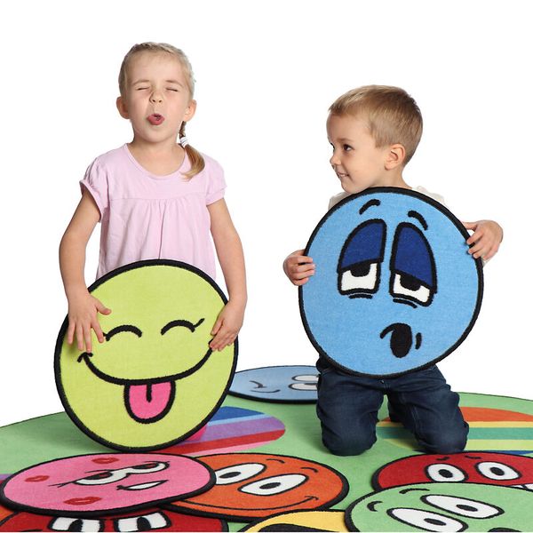 ERZI Circelino LiLaLaune Teppiche, rund, je 40 cm, 12 Stück