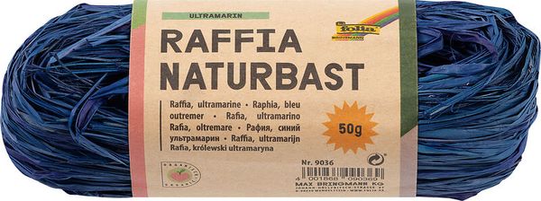 FOLIA Bastelbast, 50 g Bund in einer Farbe (wählbar)