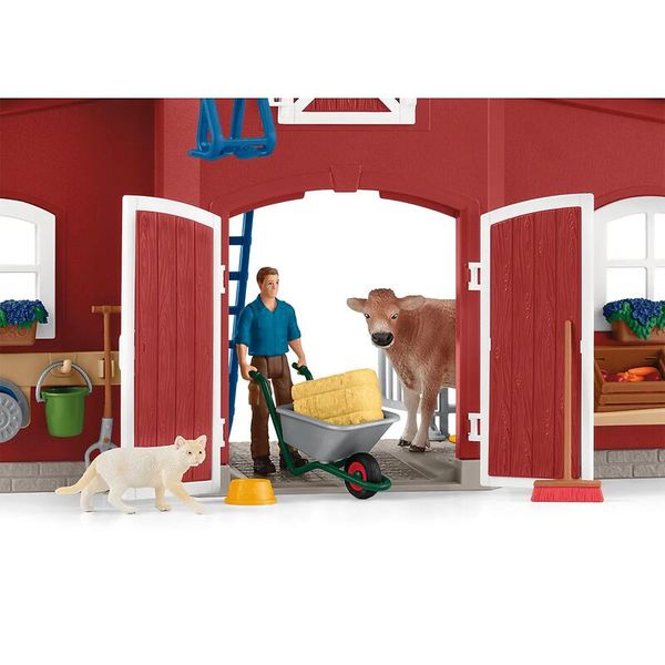 Schleich® Große Farm mit Tieren und Zubehör, 64 Teile