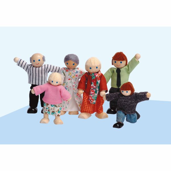 EDUCO Puppenfamilie, 6 bewegliche Figuren, 10-12 cm EDUCO Puppenfamilie, 6 bewegliche Figuren, 10-12 cm