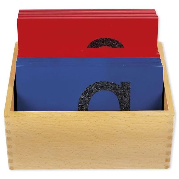 Sandpapier Kleinbuchstaben, Montessori Premium