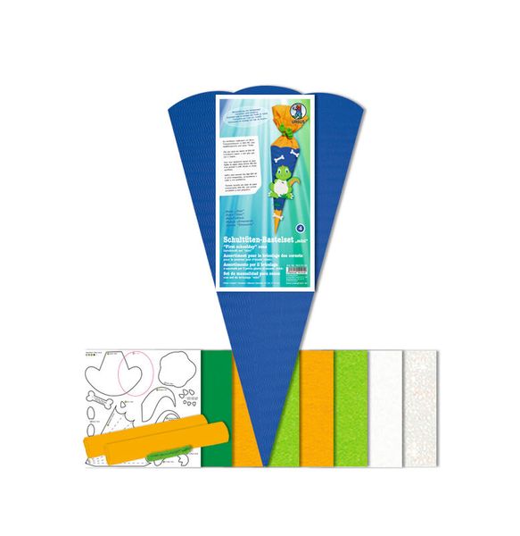 Geschwister-Schultüten-Bastelset Classic Line, Dino, 41 cm, 1 Set