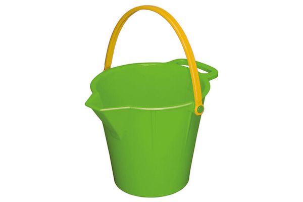 Bunte Eimer mit Tülle, 16,5 cm hoch, 4 Stück