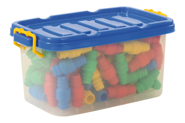 Klemmbausteine, Bausteine, Kunststoffbox, Sortierwürfel, Spielzeugset