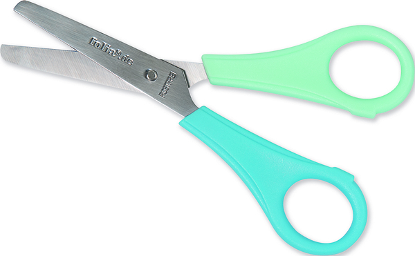 FOLIA Linkshänder-Kinderschere, rund, 13 cm