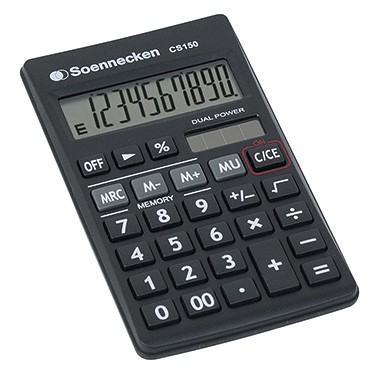 Taschenrechner, Schwarz, Tastatur, Anzeige, Casio-ähnlich
