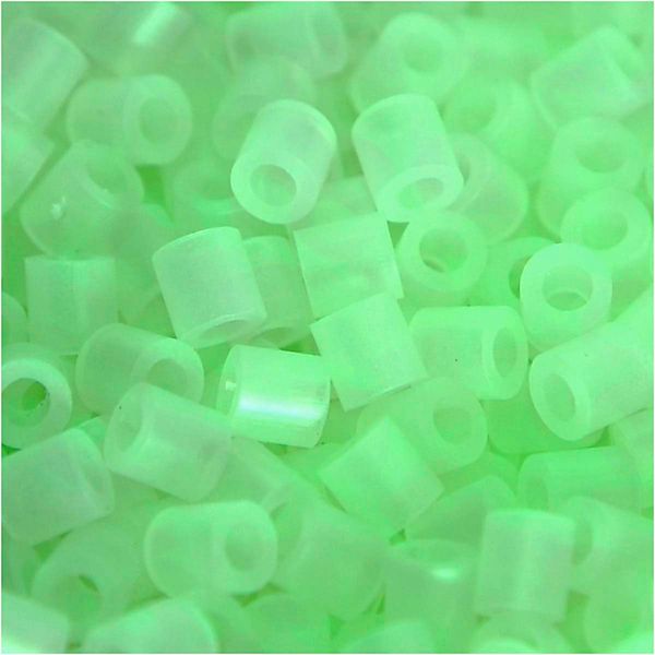 Bügelperlen im Beutel, Glow in the Dark, 1.100 Stück Bügelperlen im Beutel, Glow in the Dark, 1.100 Stück