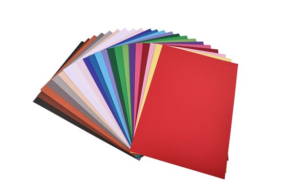 bunte Blätter, Farbkarton, Papierstapel, bunte Farben, Farbauswahl
