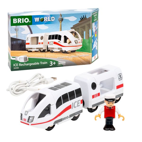 Eisenbahn, ICE Zug, Kinder Spielzeug, Weiße Bahn, Modelbahn-Set