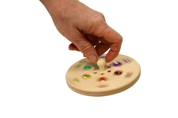 Sternkreisel Ø 12 cm, Holz, ab 3 Jahre Sternkreisel Ø 12 cm, Holz, ab 3 Jahre