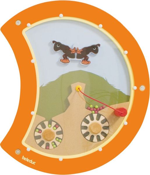 Wandspielobjekt Raupe Waage, 45 x 48 cm, ab 3 Jahre
