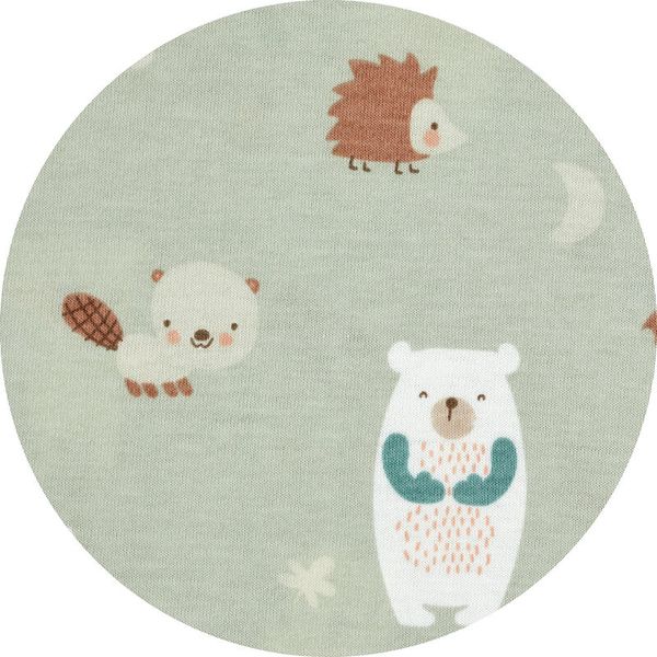 Kinderteppich, Spielteppich, Tiermotiv, grün, Rund