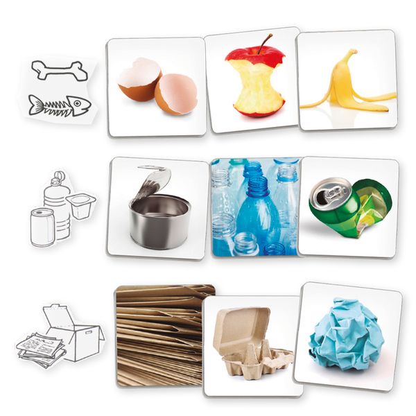 Set Mülltrennung erlernen, 43-tlg., im Koffer Set Mülltrennung erlernen, 43-tlg., im Koffer