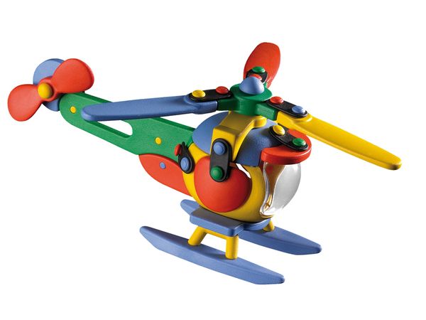 Spielzeug, Hubschrauber, Holzspielzeug, Helikopter, farbig