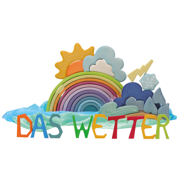 GRIMM´S Bauspiel Wetter, 13 Elemente, ab 3 Jahre GRIMM´S Bauspiel Wetter, 13 Elemente, ab 3 Jahre