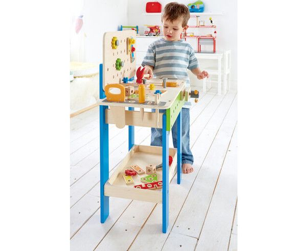 HAPE Werkbank inklusive Zubehör (35 Teile)
